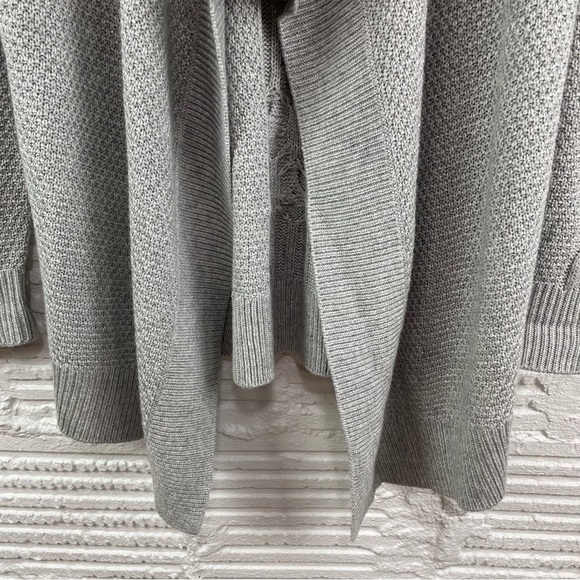 NYDJ Draped Wool Blend Cardigan Gray Size S/M - Picture 3 of 14